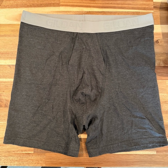 Gildan Boxer Briefs [5]-Pack - Light Blue, Black, Gray - Picture 4 of 9